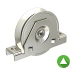 Slid'up by mantion - monture  support intrieur pour portail coulissant - galet 120 mm  gorge en v ...