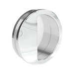 Slid'up by mantion - poign�e cuvette ronde diam�tre 55 mm - plastique argent�