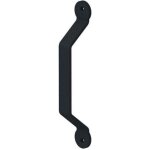 Slid'up by mantion - poign�e trap�zo�dale noire type barn door 255 x 35 mm