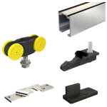 Slid'up by mantion - systme coulissant slid'up 1100 pour 2 portes de sparation - 2 rails 1, 55 m - ...