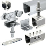 Slid'up by mantion - systme coulissant slid'up 2000 pour 1 porte extrieure 50 mm max - rails 2 x 1, ...