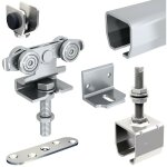 Slid'up by mantion - systme coulissant slid'up 2000 pour 1 porte extrieure 50 mm max - rail 1, 95 m ...