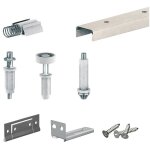 Slid'up by mantion - syst�me coulissant pliant slid'up 200 pour porte de placard 2 panneaux - rail 756 ...