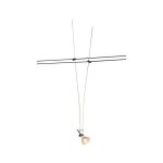 Slv - asmara spot pour cble tendu mr16 60cm noir (139070)