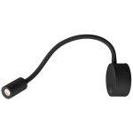 Slv - liseuses dio flex plate led applique noir 19w 2700k 1002430