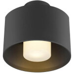 Slv - luminaire plafonnier ext�rieur cylindrique e27 photoni noir 1008199