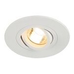 Slv - new tria 78 xl rond gu10 encastr� blanc mat max. 50w clips ressorts (113441)