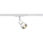 Luminaire sur rail haute tension slv puri 143391 monophas gu10 50 w ampoule halogne blanc