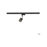 Systmes rail 3 allumages 230v bima 1 spot noir gu10 max. 50w adaptateur 3 allumage inclus slv 152240 ...