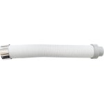 Kit aspiration poele a pellets tube dn 50 / 40 blanc flexible extensible 150 tub conduit de cheminee ...