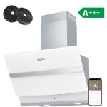 Ciarra - smart hotte aspirante 60cm app contr�le a + + + 650m3 / h booster 4 vitesses touche tactile ...