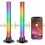Smart led lampe, rgb smart lampe bureau avec effets d'�clairage multiples, gaming deco lampe avec 10 ...