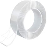 Smart nano tape, ruban adh�sif nano r�utilisable, transparent traceless double - face, lavable et r�sistant ...