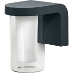 Smart + wi - fi cascade rgbw 18cm - applique murale led gradable gris foncé pour l'extérieur avec boîtier ... Smart + wi - fi cascade rgbw 18cm - applique murale led gradable gris foncé pour l'extérieur avec boîtier ...