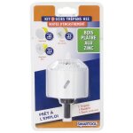 Kit 3 scies cloche hss Ø40 - 54 - 65mm boite encastrement bois platre alu zinc Kit 3 scies cloche hss Ø40 - 54 - 65mm boite encastrement bois platre alu zinc