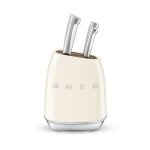 Smeg - bloc de 6 couteaux cr�me kbsf02cr