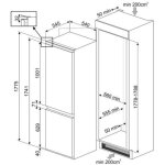 Smeg c8174tne r�frig�rateur - cong�lateur int�gr� 254 l e blanc
