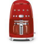 Smeg - cafeti�re filtre programmable 10 tasses 1050w rouge dcf02rdeu