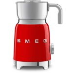 Mousseur � lait smeg style ann�es 50 rouge brillant mff11rdeu
