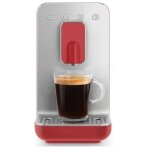 Smeg expresso automatique avec broyeur rouge - ann�es 50 - bcc01rdmeu