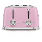 Smeg - grille - pains 4 fentes 950w rose tsf03pkeu Smeg - grille - pains 4 fentes 950w rose tsf03pkeu