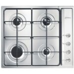 Smeg s64s plaque acier inoxydable int�gr� 60 cm gaz 4 zone(s) hotte int�gr�e