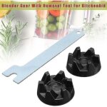 Snq - 2 pcs blender rubber coupler gear avec outil de retrait pour kitchenaid 9704230