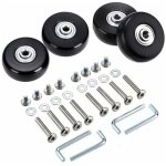 Snq - lot de 4 roues de rechange pivotantes en caoutchouc pour valise, 45 x 18 mm