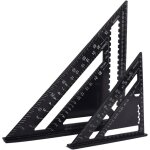 Snq ? �querre menuisier 18cm et 30cm ? aluminium r�sistant ? angle 45 / 90� ? pour tra�age pr�cis et ...