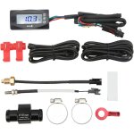 Snq - jeffergarden 4 en 1 moto thermom�tre num�rique �cran lcd moteur tension de l'eau compteur de temps ...