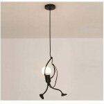 Snq - moderne suspension cr�atif fer gens dessin anim� conception lampe suspendue pour des enfants chambre ...