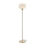 Markslojd - sober lampadaire globe laiton bross�, blanc