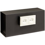 Socket coffre - fort invisible  emmurer,  cacher derrire prises de courant, 2 prises - 20 x 40 x 13 ...