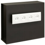 Socket coffre - fort invisible à emmurer, à cacher derrière prises de courant, 4 prises - 35 x 40 x 13 ... Socket coffre - fort invisible à emmurer, à cacher derrière prises de courant, 4 prises - 35 x 40 x 13 ...