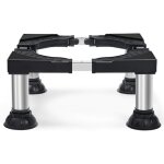 Socle machine a laver 4 pieds � ventouse, support machine � laver charge 200kg, larg r�glable de 40 - ...