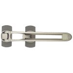 Entreb�illeur en zamak finition chrom� pour portes affleurantes ou � recouvrement type most - socona