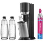 Sodastream duo avantageux titan gazificateur d'eau avec 2 bouteilles en verre