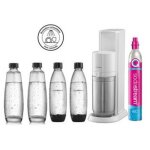 Sodastream - machine � soda et eau gazeuse machine � eau p�tillante duo blanche + 2 carafes + 2 bouteilles ...