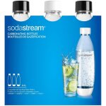 Sodastream pack de 3 bouteilles pet 1 litre noir et blanc
