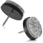 Soekavia - patins  ongles en feutre - 20x 28mm patins  ongles ronds pour pieds de chaise tabouret de ...