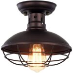 Soekavia - plafonnier industriel rtro en mtal noir plafonnier abat - jour lustre pour salon chambre ...