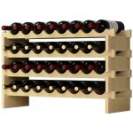 Soges - casier � vin � 4 �tages, 32 bouteilles de vin, bois, 90x30x54 cm