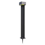 Ensemble de deux luminaire solaire 300 lumens 1, 2w panneau solaire, traitement anticorrosion, visserie ...