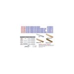 Solin c�ramique adh�sif bois clair inox 82cmb810403