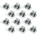Sollbry - lot de 12 loquets � double rouleau avec lance, loquet � rouleau robuste pour portes d'armoires ...