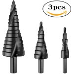 Sollbry - foret fraise meche etage hss triangle conique titane avec tige hexagone pour visseuse percage ...