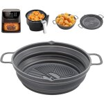 Sollbry moule silicone accessoire air fryer, moule pour friteuse � air r�utilisable panier airfryer pliable ...