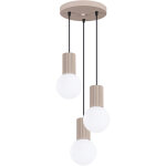 Sollux - lampe � suspension halo aluminium / verre 3xg9 25cm