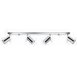 Sollux - plafonnier spot orientable inox pour 4 ampoules gu10 - silamp Sollux - plafonnier spot orientable inox pour 4 ampoules gu10 - silamp