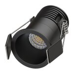 Solum - lyra mini spot encastr� noir 5w, cct 2700 - 3000 - 4000k, 250 - 300lm, dimmable, basse luminance ...